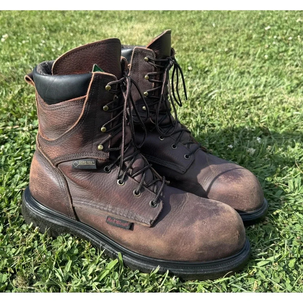 Red Wing 2412 Men's 11 D Brown Gore-Tex EH Waterproof Safety Toe Work Boots USA